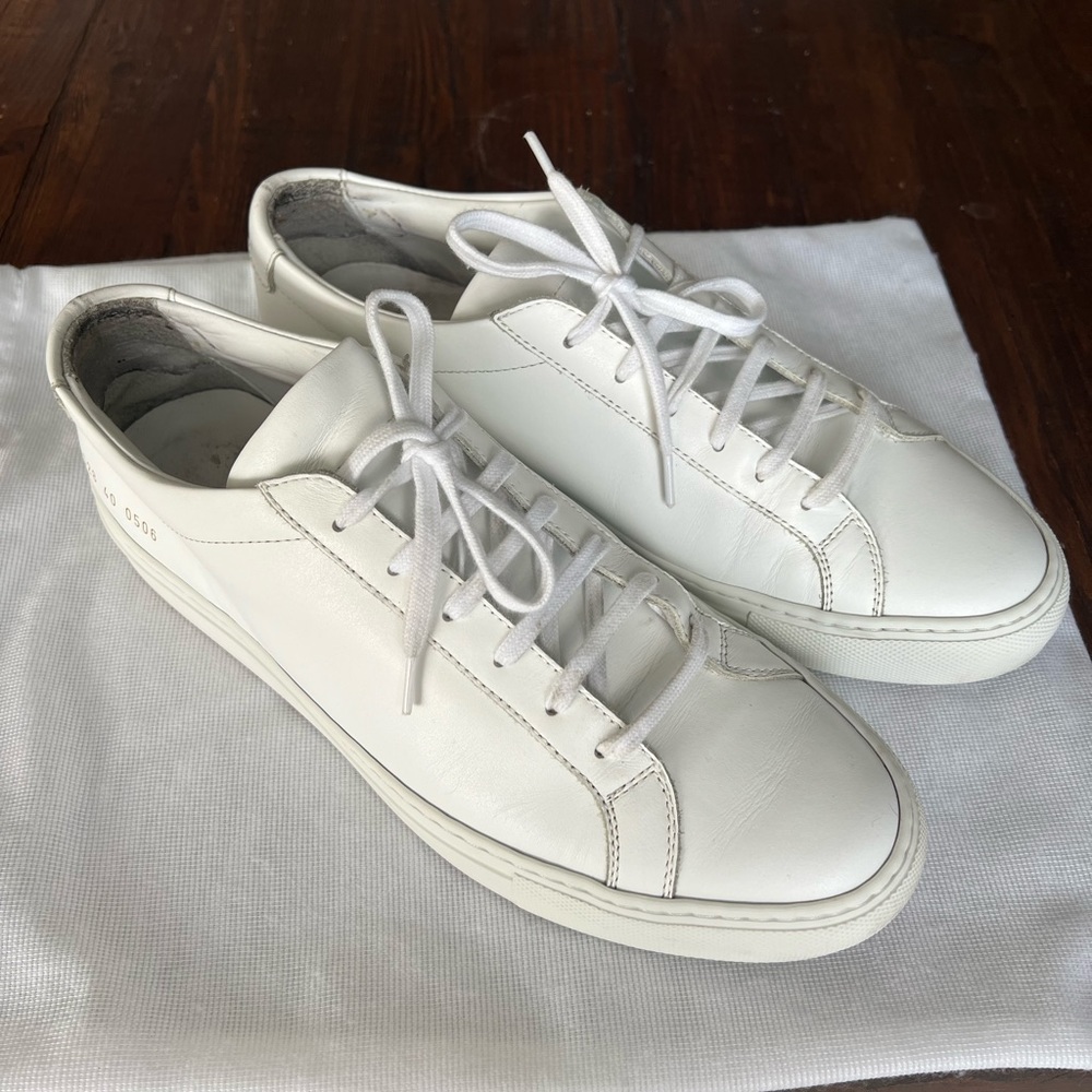 Common Projects Achilles Low Sneaker White Shoe Size 7 US/40 EU